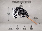 Spotted Stick Horse Toy, Black and White Appaloosa Hobby Horse for Kids Pretend Play, Free Halter Included, Horse Lover Gift